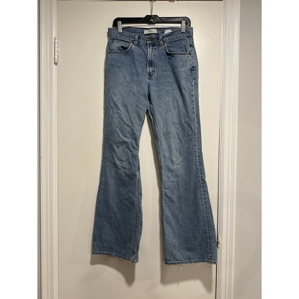 Vintage Y2k Gap Jeans Women 8R Blue Flare Medium Wash Cotton Distressed